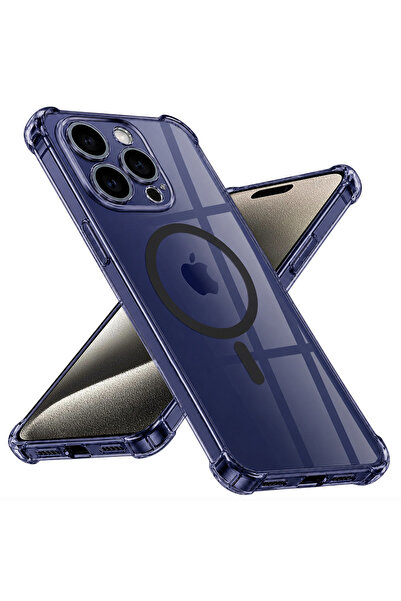 Techsuit Husă pentru iPhone 15 Pro Max, din silicon transparent, rezistentă l...