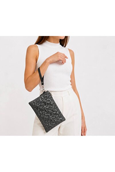 WİKİDAYS.S MODA TRENDİ Women's Medium Size Star Patterned Handbag - Shiny Tex...
