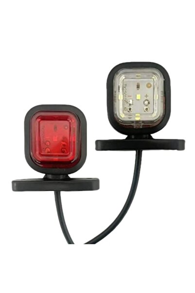 Xentech Light Set of 2 LED Trailer Side Lights red/white 12V-24V