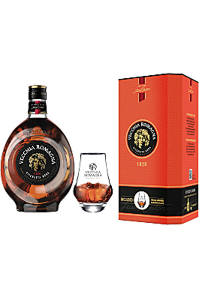 Vecchia Romagna Coniac, 38%, 0.7l +pahar