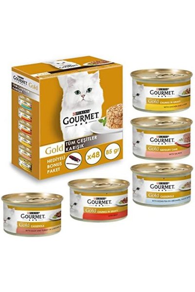 Yıldızan zkra shop Komple Karisik Kedi Yaş Maması 48x85 gr 1053162