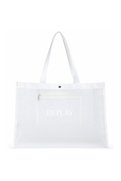 Replay λευκή shopping bag FW3727