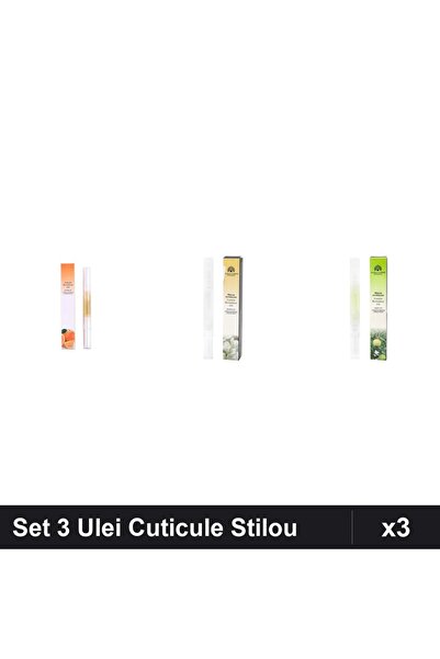 NAİLS Set 3 Ulei Cuticule Tip Stilou - Orange, Jasmin, Măr - Global Fashion