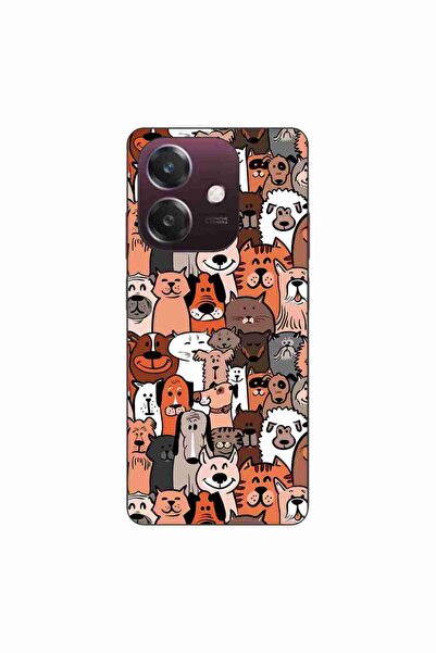 OEM Husa compatibila cu Oppo A60 5G Silicon Gel Tpu Model Caini si Pisici Pat...