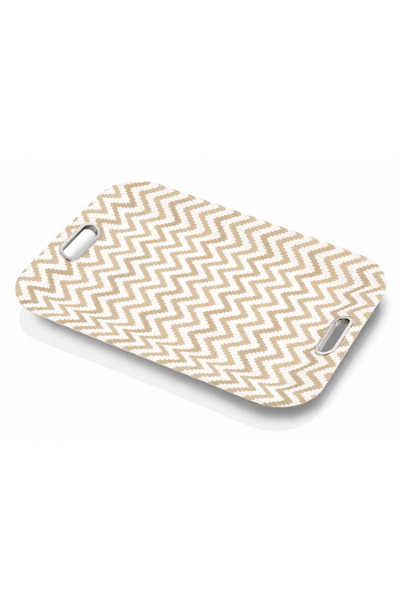 RİVADOSSİ SANDRO Rivadossi Antique Rectangular Beige Tray with Handles 40X55Cm