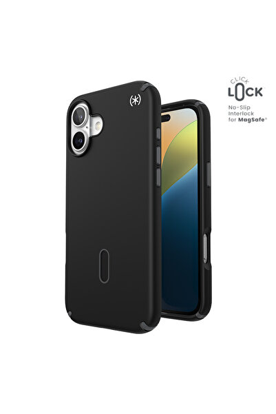 Speck Presidio2 Pro ClickLock & MagSafe - Husă iPhone 16 Plus (Negru / Gri Ar...