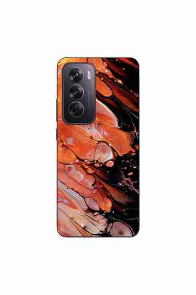 OEM Husa compatibila cu Oppo Reno12 Pro Silicon Gel Tpu Model Abstract Lava Flow