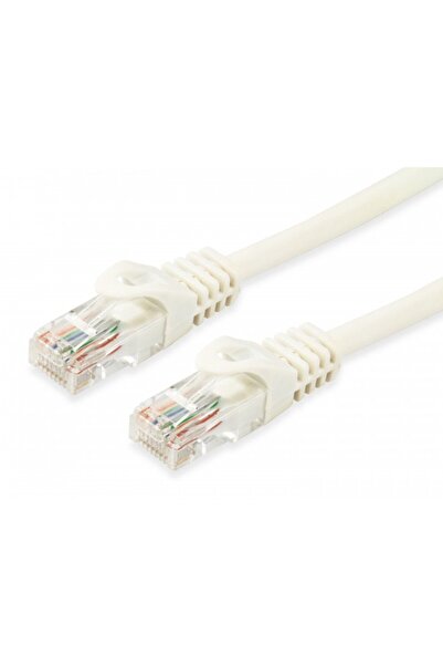 EQUIP Cablu patch Cat6A U/UTP 2xRJ45 15.00m alb LSZH în pungă de plastic