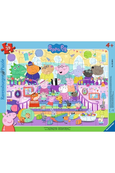 RAVENSBURGER Puzzle 39: Sărbătorește cu Peppa - Ramă