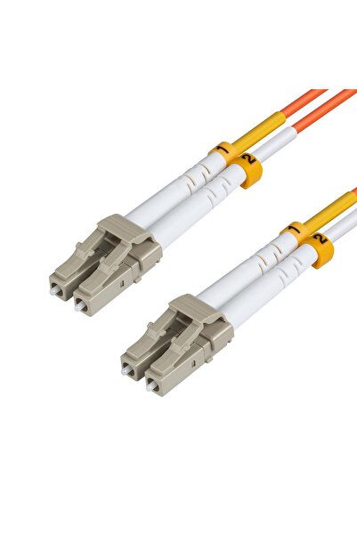 MicroConnect LC/UPC-LC/UPC 15m OM2 MM Duplex LSZH OD: 2mm, 0.3dB Portocaliu