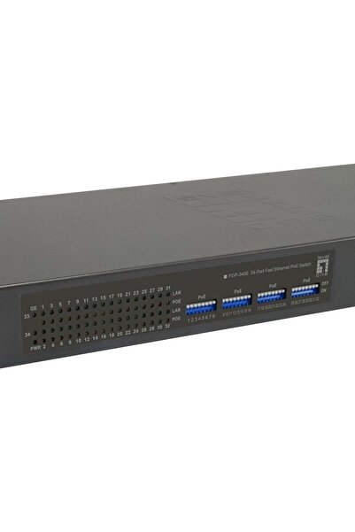 LEVEL ONE Switch PoE+ LevelOne 32xFE PoE/2xGE 380W 19 " negestionabil, carcas...