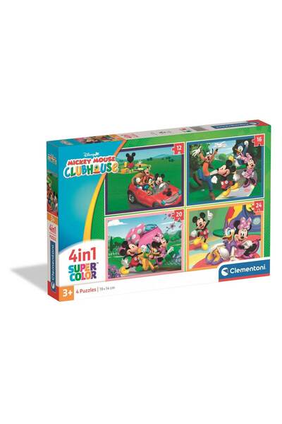 CLEMENTONI Puzzle 4 în 1 Mickey Mouse Clubhouse