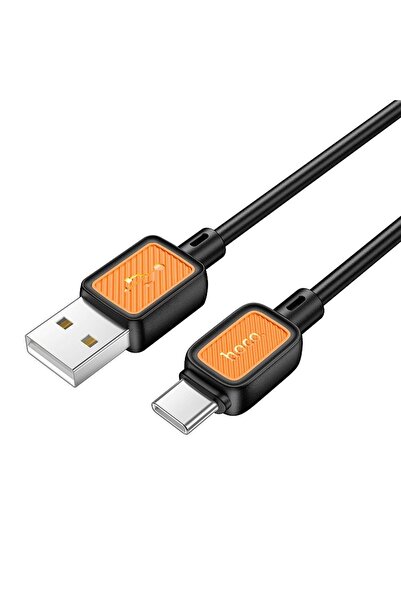 hoco. Cablu USB Hoco USB-A - USB-C 1 m Negru