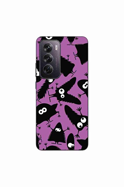 OEM Husa compatibila cu Oppo Reno12 Pro Silicon Gel Tpu Model Monstri Negri