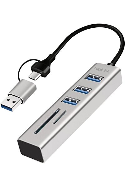 LogiLink Hub 3xUSB3.0 z czytnikiem kart pamiƒôci