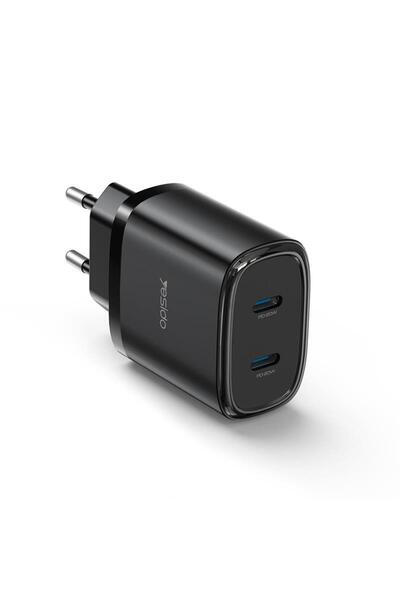 Yesido ≈Åadowarka ≈Åad. sieƒá. YC54 PD 20W QC 2xUSB-C + Cablu 27W C/iP 1m, Negru