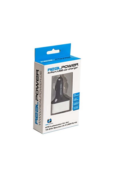 Ultron RealPower Încărcător auto 2400mA 4xUSB