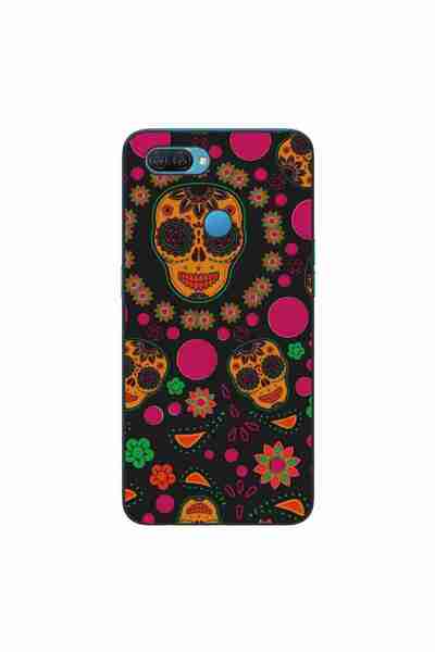 OEM Husa compatibila cu Oppo A12 Silicon Gel Tpu Model Halloween Floral Crane...