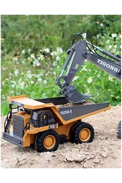Aksoy Toys Uzaktan Kumandalı Damperli Led Işıklı Sesli 9 Fonksiyonlu Kamyon