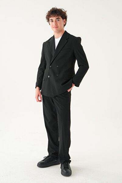 Gambocci Double-Breasted Wide Suit |   Jacket Pants Suit