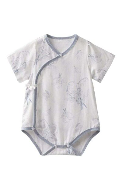 SEEDNUR Infant Baby Unisex Jumpsuits with Button Short Sleeve 70%Viscose（From...