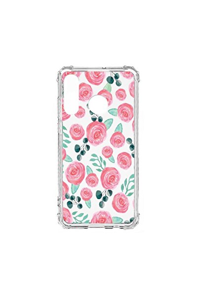 bestcase Husa Anti Shock Silicon Compatibila Cu Huawei P30 Lite, Rose Pattern...
