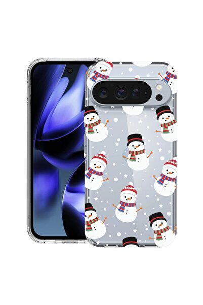 bestcase ¬Æ Husa pentru Google Pixel 10 / Pixel 10 Pro cu Design Snowman, Cle...