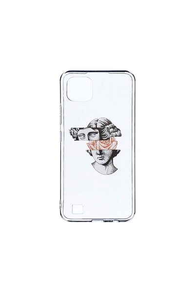 bestcase Διαφανής Θήκη Σιλικόνης 2MM, Συμβατή με Realme C20, Άγαλμα Δαβίδ, Αν...