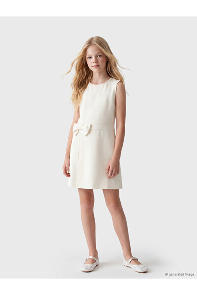 LC Waikiki Timeless Clothing & Timeless Choices Zero Roba Collar Bowknot Girl...
