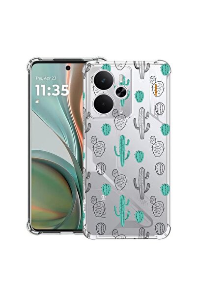 bestcase Αντικραδασμική Θήκη Συμβατή με Poco M7 Pro 5G, με Σχέδιο Κάκτου, Ενι...