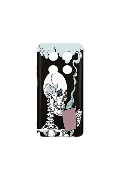 bestcase Λεπτή Θήκη Σιλικόνης 0.8MM, Συμβατή με Huawei Nova 12i, Σχέδιο Κρανί...