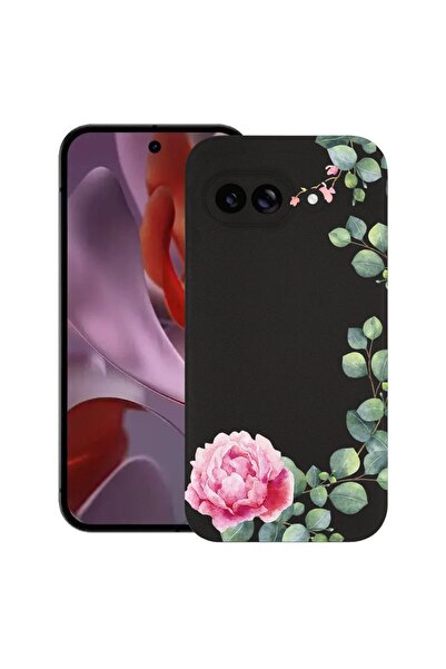 bestcase Ултра тънък TPU калъф, съвместим с Google Pixel 9a, Флорален - Миним...