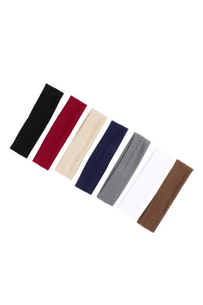 Choice1 7pcs style B 7Pcs Solid Color High Elasticity Headbands Yoga Exercise...
