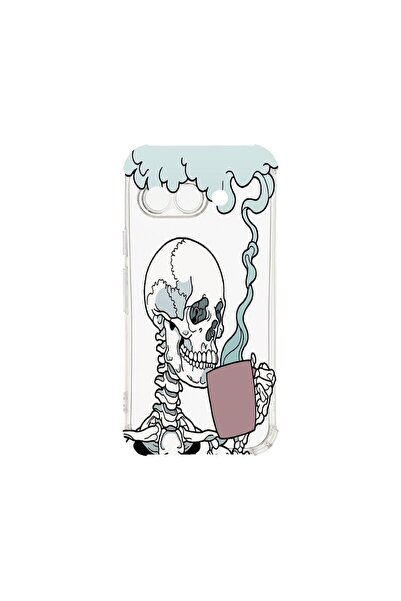 bestcase Калъф за Google Pixel 9a, BestCase® Anti Shock 1.5MM, Дизайн Череп, ...
