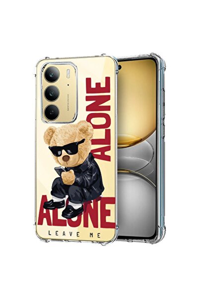 bestcase Husă pentru Realme 14x 5G, Antișoc 1.5MM, Ursuleț de pluș Leave Me A...