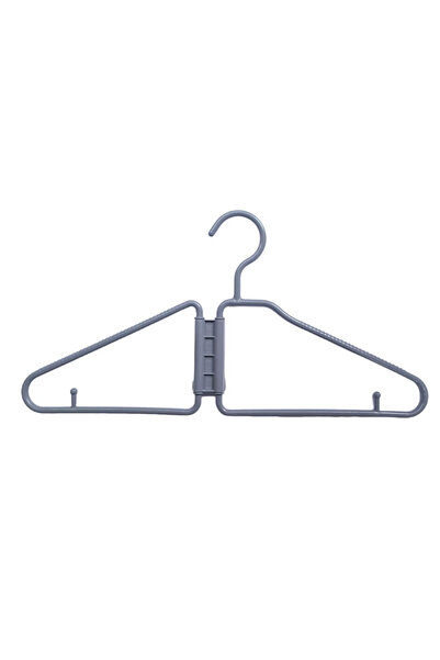 Choice Gray 12pcs Foldable Coat Hanger,Non-Slip Clothes Hangers,Plastic Dryin...