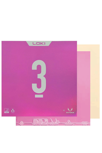 choice2 Pink LOKI RXTON 3 Color Table Tennis Sticky Ping Pong Blue Pink Green...