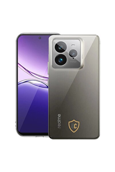 bestcase Калъф за Realme GT 7 Pro, Прозрачен тънък силиконов, Удароустойчив, ...