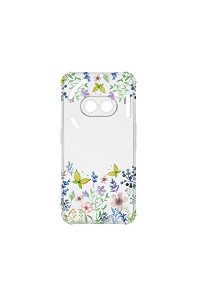 bestcase Husă Anti-șoc 1.5MM, Compatibilă cu Nothing Phone 2a, Fluturi și Flo...