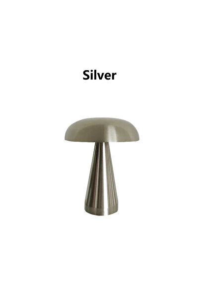 Choice3 GGBEE Silver Mushroom Retro Mushroom LED Table Lamp Touch 3Colors Bed...