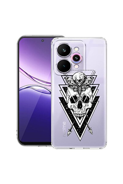 bestcase ¬Æ Husa Clear Slim Silicon Compatibila cu Realme 15 / 15 Pro, Skull,...