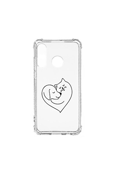 bestcase Husă Antișoc din Silicon Compatibilă cu Huawei P30 Lite, Dragoste Câ...