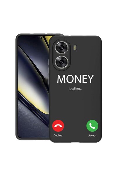 bestcase Калъф за Poco X7 Pro 5G, Money Is Calling, Тънък силиконов 0.8ММ, Пр...