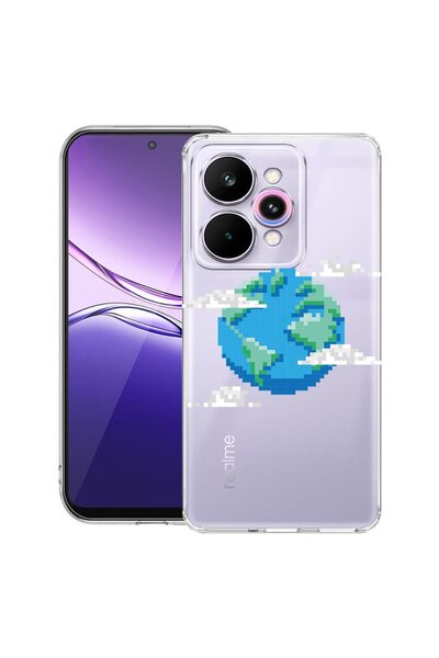 bestcase ¬Æ Husa Clear Slim Silicon Compatibila cu Realme 15 / 15 Pro, Minecr...