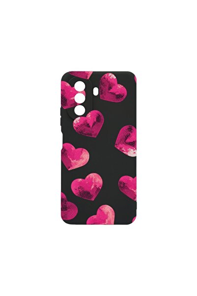 bestcase Λεπτή Θήκη Σιλικόνης 0.8MM, Συμβατή με Huawei Nova Y70, Σχέδιο Καρδι...