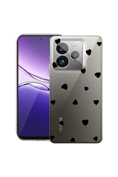 bestcase ¬Æ Husa pentru Realme GT 7 Pro cu Design Heart Pattern, Clear Slim S...