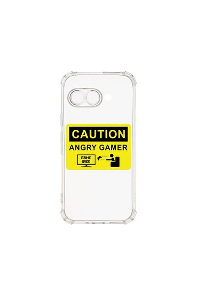 bestcase Калъф за Google Pixel 9a, BestCase® Anti Shock 1.5MM, Angry Gamer, У...