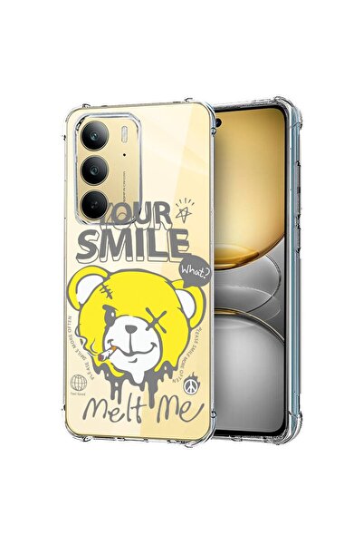 bestcase Husă pentru Realme 14x 5G, Antișoc 1.5MM, Ursuleț de pluș Zâmbetul t...
