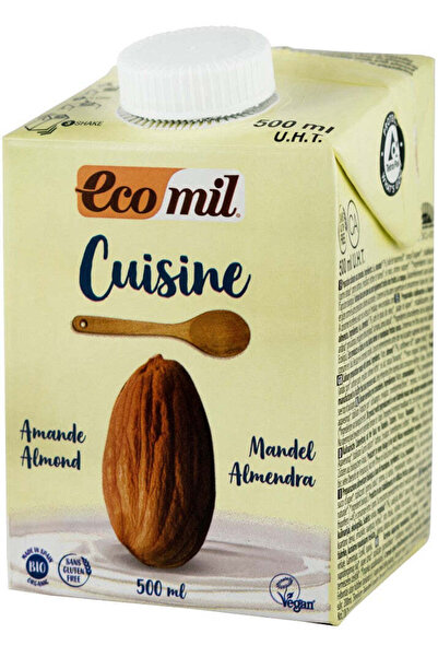 Ecomil Βιολογική κρέμα αμυγδάλου με λαχανικά, για μαγειρική χρήση, 500ml Cuisine