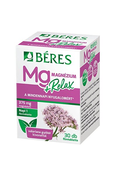 Béres Tablete filmate Magneziu Relax 375 mg cu valeriana Beres 30 buc